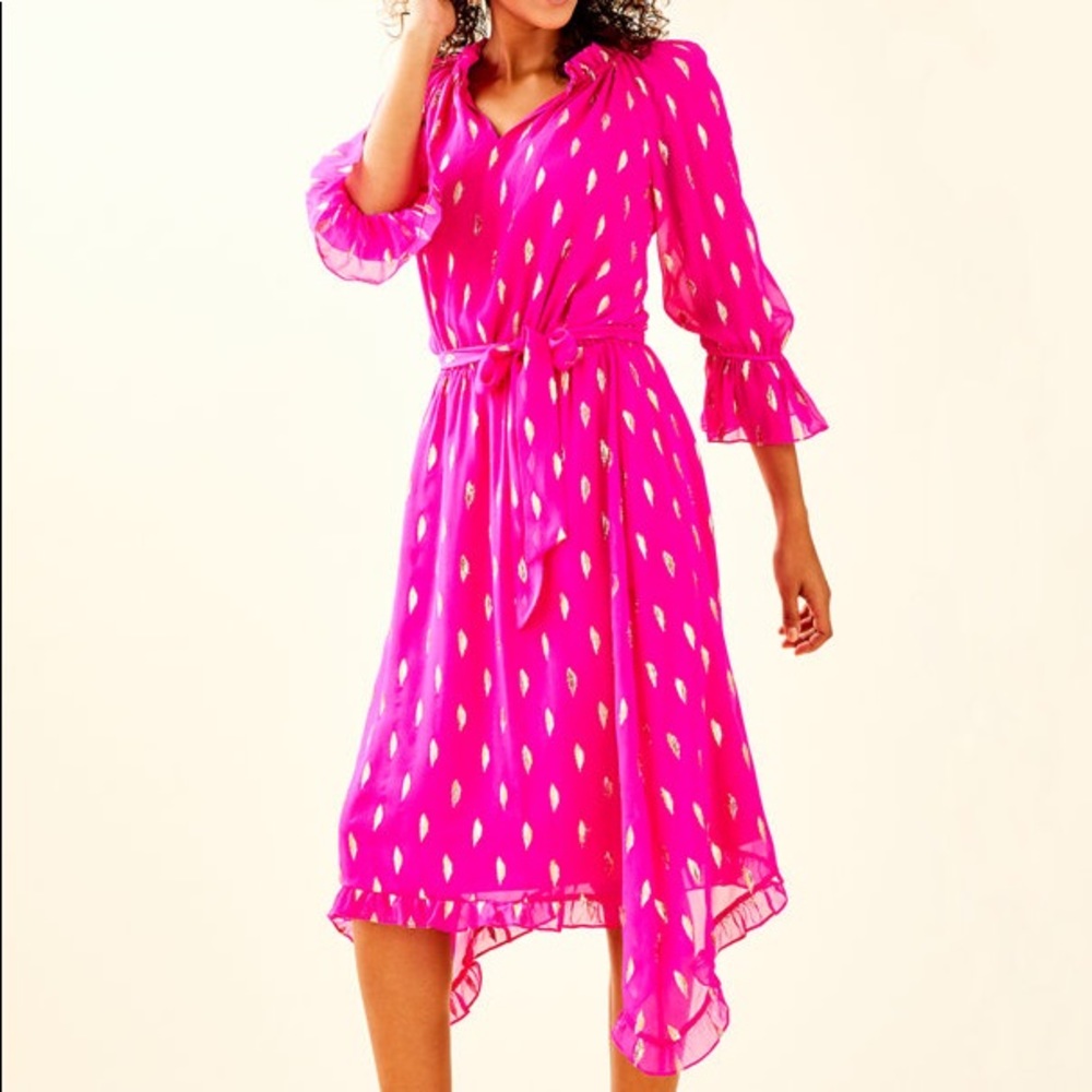 NWT Lilly Pulitzer Alyanna silk midi